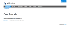 Desktop Screenshot of milieuinfo.be