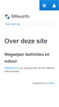 Mobile Screenshot of milieuinfo.be