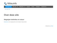 Tablet Screenshot of milieuinfo.be